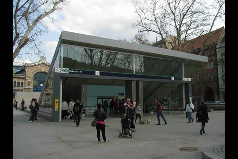 Budapest metro Line M4.